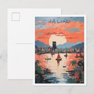 Carte Postale Ha Long Vietnam Art Voyage