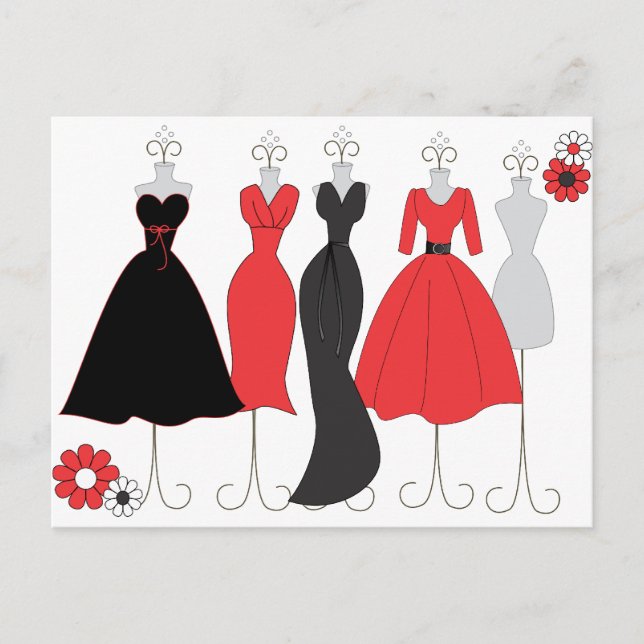 Carte Postale Habillement Shop-Daisy Thème (Devant)