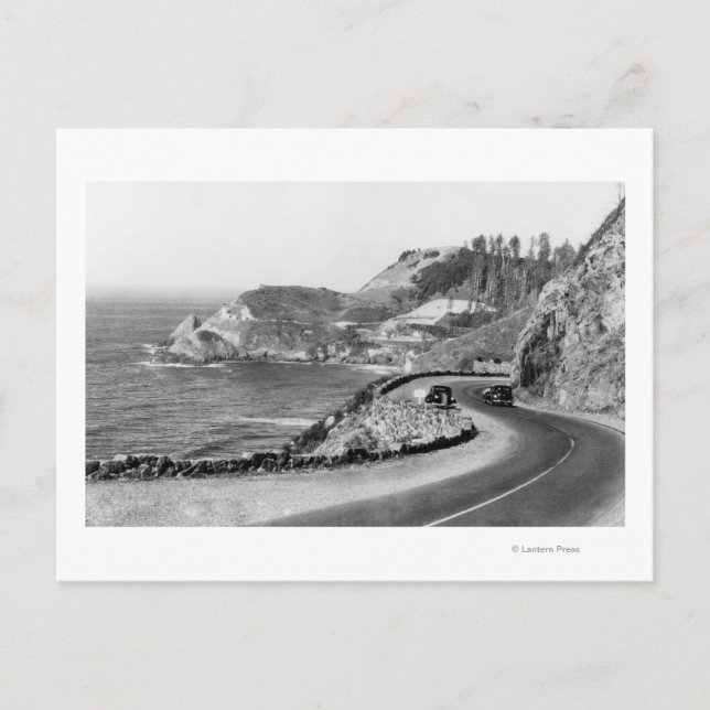Carte Postale Hacenta Head Lighthouse and Oregon Coast Highway (Devant)