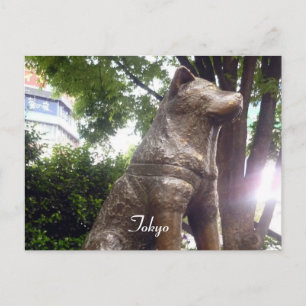 Carte Postale hachiko shibuya
