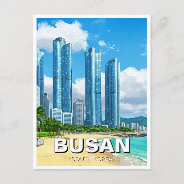 Carte Postale Haeundae Busan Corée du Sud Voyage (Devant)