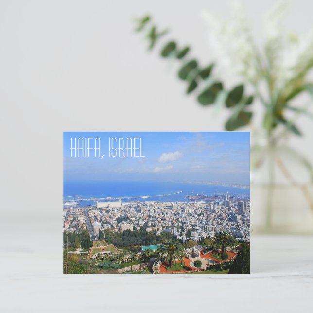 Carte postale Haïfa, Israël (Debout devant)