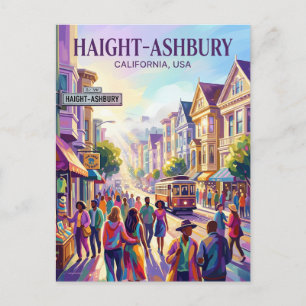 Carte Postale Haight-Ashbury États-Unis