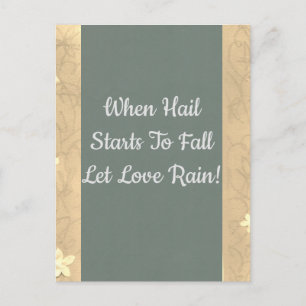 Carte Postale Hail & Rain Love
