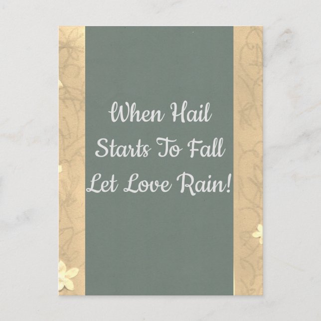 Carte Postale Hail & Rain Love (Devant)