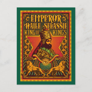 Carte postale Haile Selassie Jah Rastafari Impress