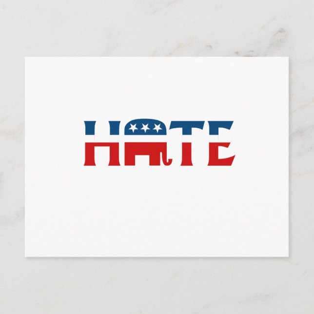 Carte Postale Haine républicaine (Devant)