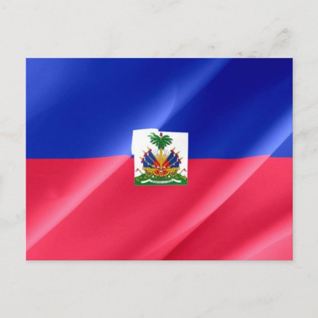 Carte Postale Haïti - drapeau haïtien - (Devant)