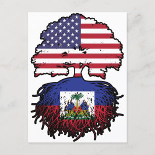 Carte Postale Haïti Haïti Amérique États-Unis Drapeau des racine