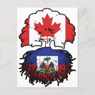 Carte Postale Haïti Haïti Haïti Canada drapeau des racines de l'
