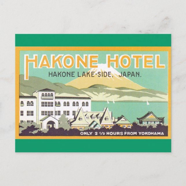 Carte Postale Hakone Hotel Japon (Devant)