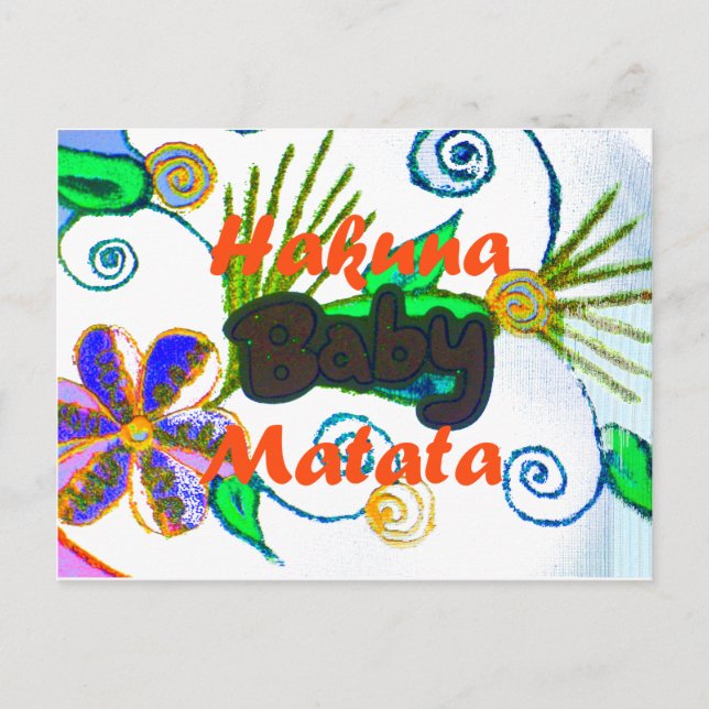 Carte Postale Hakuna Matata Baby.png (Devant)
