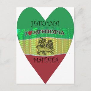Carte Postale Hakuna Matata J'aime l'Éthiopie Couleurs.png