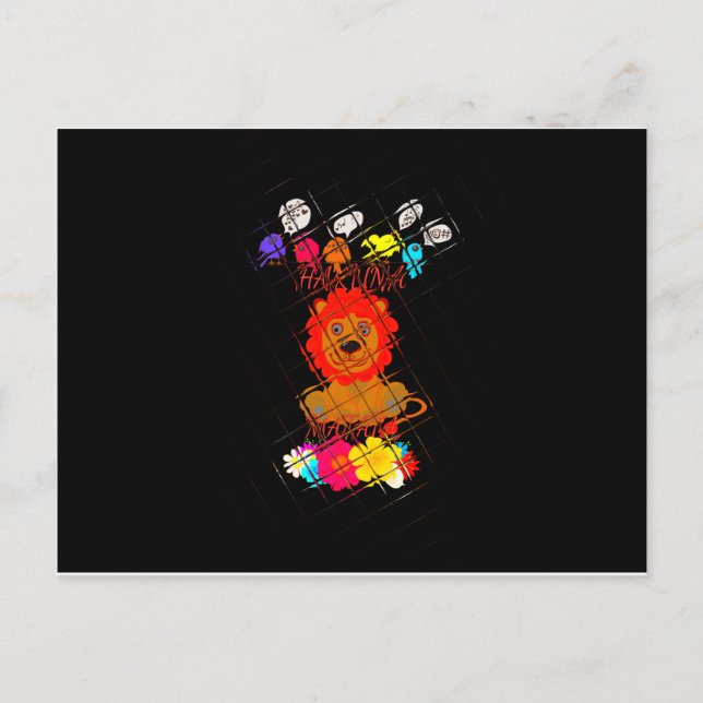 Carte Postale Hakuna Matata mignon petit lion roi (Devant)