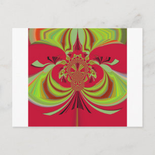 Carte Postale Hakuna Matata red yellow design
