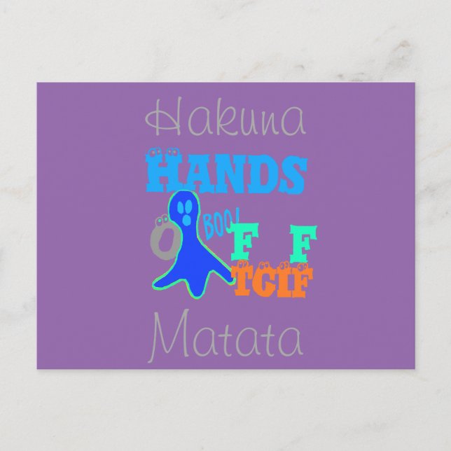 Carte Postale Hakuna Matata TGIF Merci Dieu Son Vendredi (Devant)
