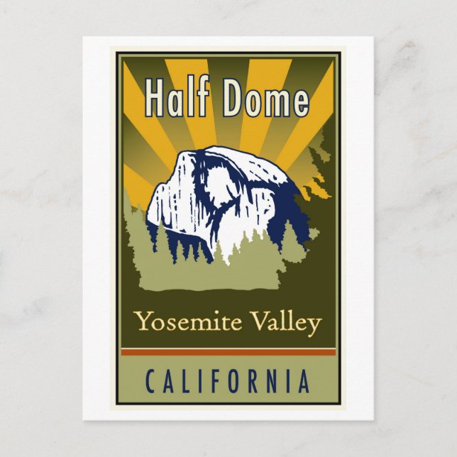 Carte Postale Half Dome (Devant)