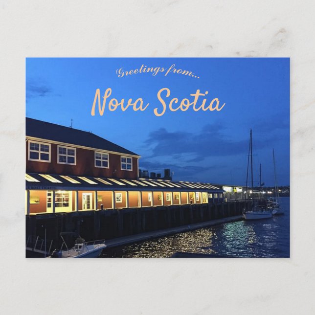 Carte Postale Halifax Waterfront et Boardwalk Nouvelle-Écosse (Devant)