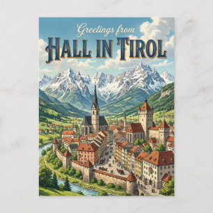 Carte Postale Hall en Tyrol Autriche