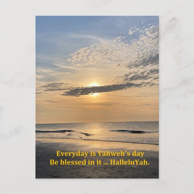 Carte postale HalleluYah sunrise (Devant)