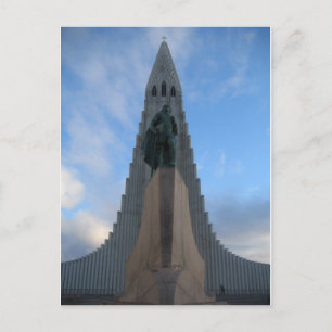 Carte Postale Hallgrímskirkja, Reykjavik, Islande