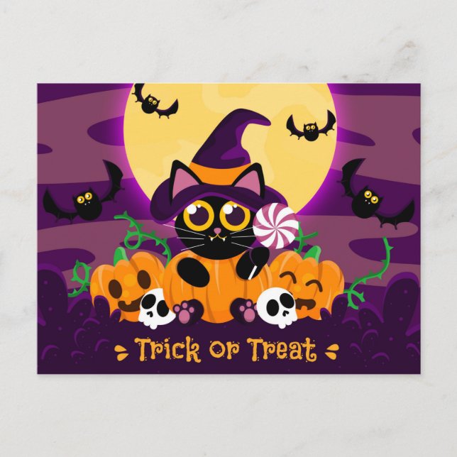 Carte postale Halloween (Devant)