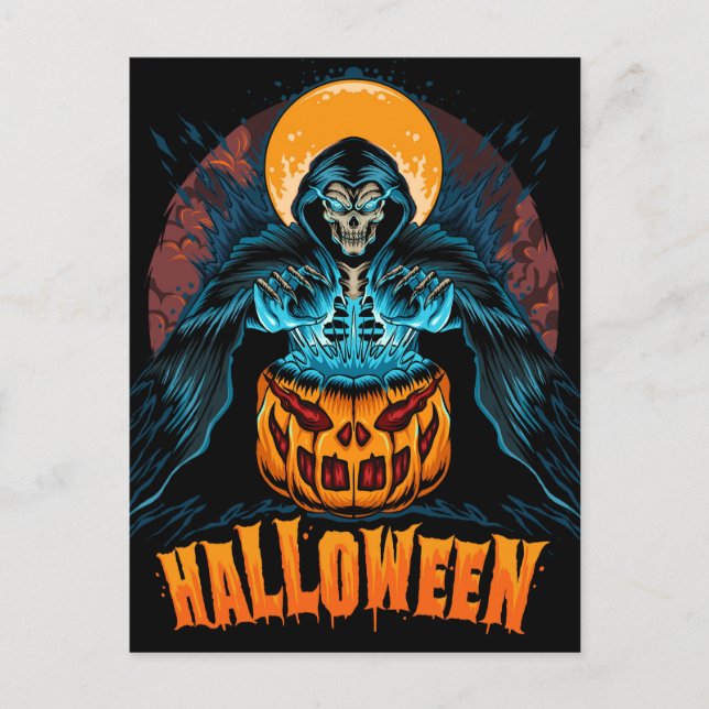 Carte postale Halloween (Devant)