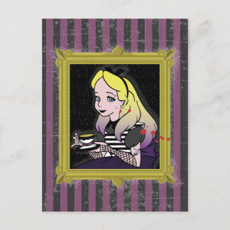 Carte postale Halloween Alice au pays des merveill