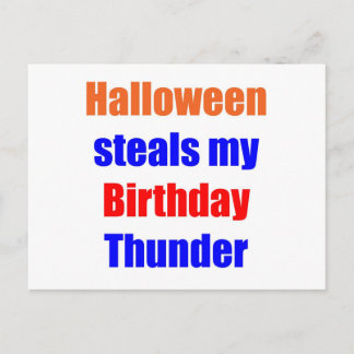 Carte Postale Halloween Anniversaire Tonnerre