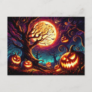 Carte postale Halloween Art Scène