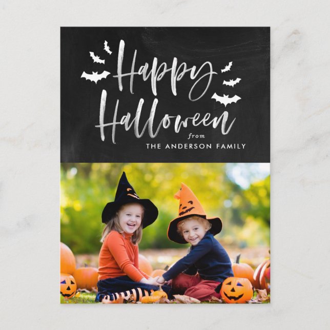 Carte Postale Halloween Bats | Photo d'Halloween (Devant)