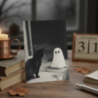 Halloween bébé fantôme mignon et chaton