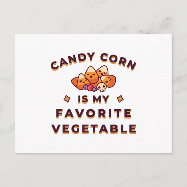 Carte Postale Halloween Candy Corn (Devant)