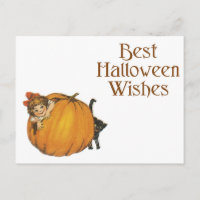 Halloween Chat noir et fille