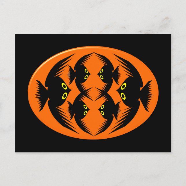Carte postale Halloween Crows (Devant)
