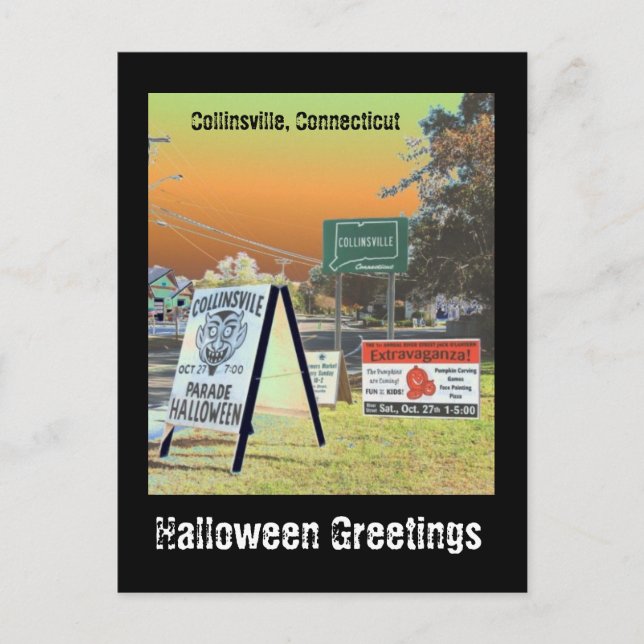 Carte Postale Halloween dans Collinsville (Devant)