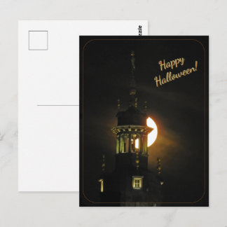 Carte Postale Halloween de la pleine lune à Mons, Belgique
