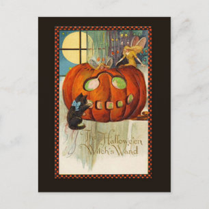 Carte Postale Halloween de la sorcière
