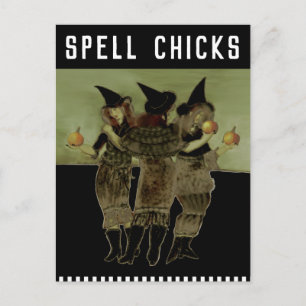 Carte Postale Halloween drôle