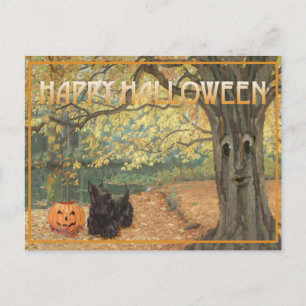 Carte Postale Halloween écossais Terrier