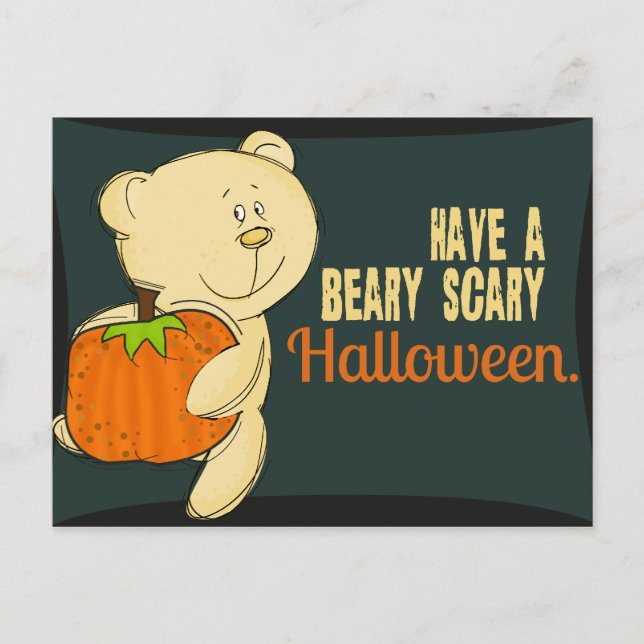 Carte Postale Halloween effrayant de la bière (Devant)