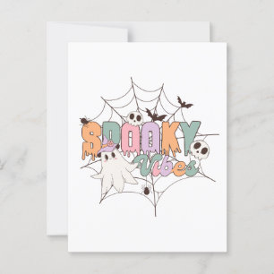Carte Postale Halloween éffrayant Vibes