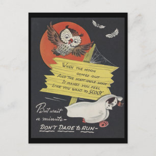 Carte Postale Halloween Éffrayant vintage 9
