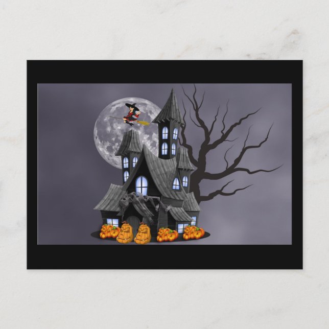 Carte postale halloween éffrayante (Devant)