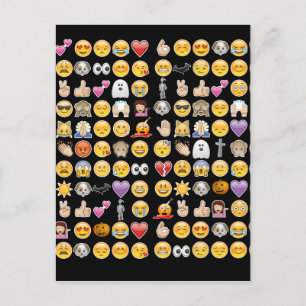 Carte Postale halloween emoji