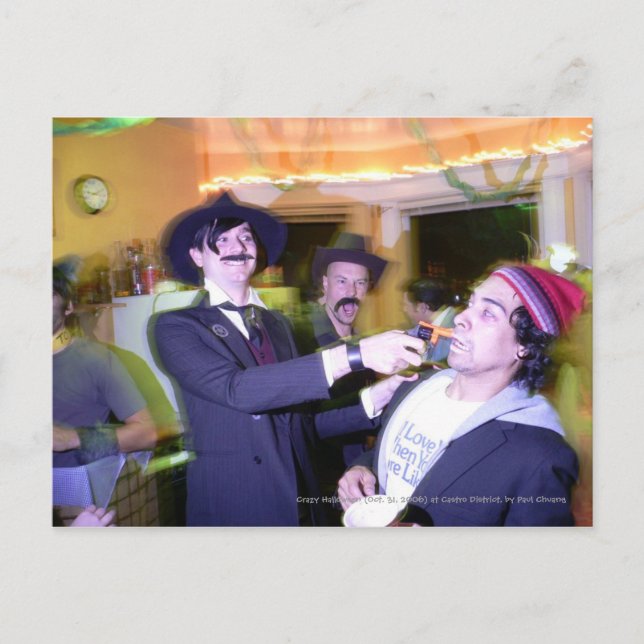 Carte Postale Halloween fou... (Devant)