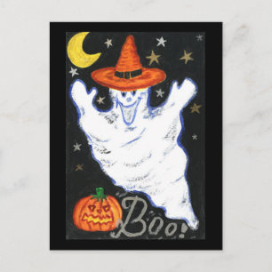 Carte postale Halloween Ghost