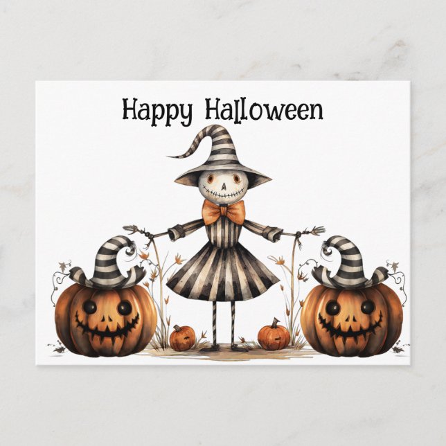 Carte Postale Halloween gothique (Devant)