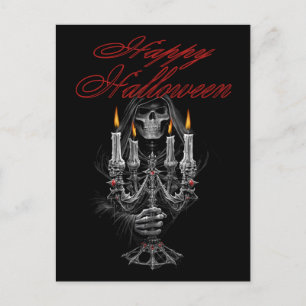 Carte postale Halloween griffée