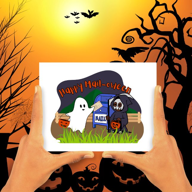 Carte Postale Halloween Happy Mail-oween (Créateur téléchargé)